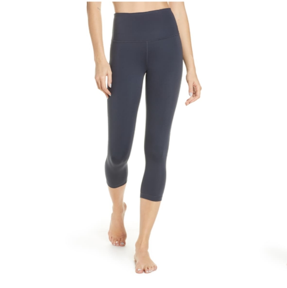 Zella Studio Lite emerald green cropped leggings